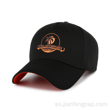 Gorra de béisbol de secado rápido en blanco con logotipo de TPU